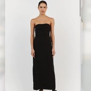 NWT / DISSH strapless black dress size 4